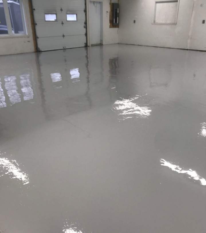 Sol en béton finition résine Drummondville