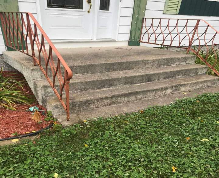 Rénovation escalier en béton Drummondville